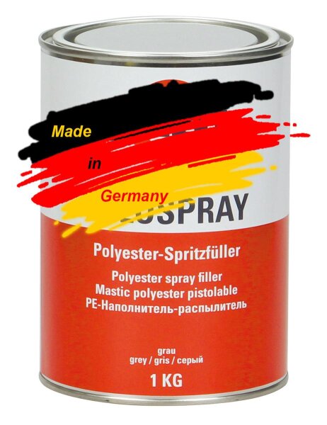 Polyester Spritzfüller Deutsche Qualität 1 kg inkl. 30 ml Härter