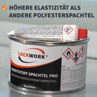 LACKWORK Kunststoff Spachtel Pro Polyester Kunststoffkonturspachtel 1,0 kg