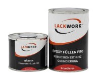 LACKWORK Epoxy F&uuml;ller Pro Korrosionsschutz Grundierung 1,5 L Set