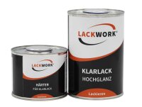 LACKWORK Klarlack Hochglanz 1,5 L Set